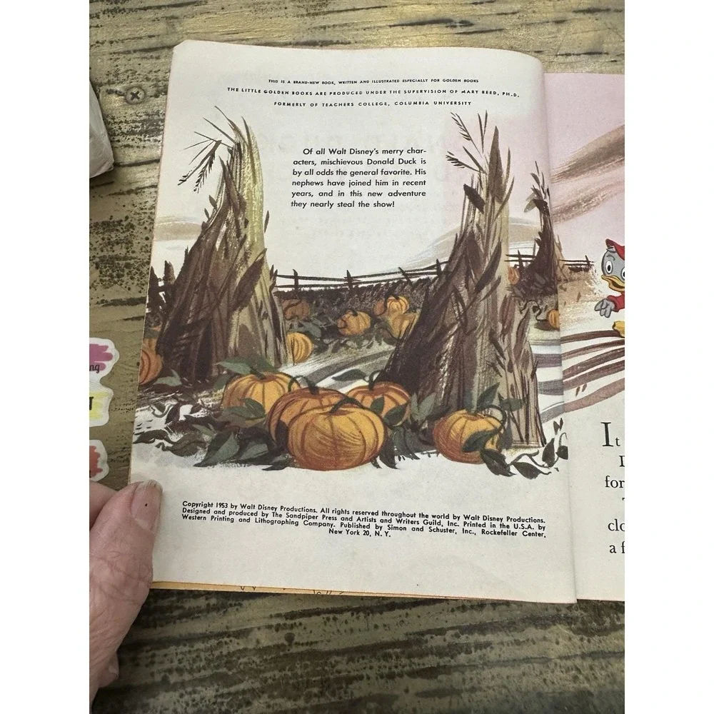 Donald Duck and The Witch Little Golden Book 1953 Edition - 1st Edition